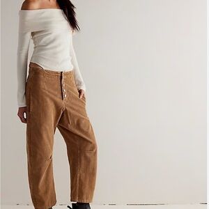 FREE PEOPLE We The Free Osaka Cord Barrel Jeans Pants